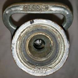 Elkhart Vintage Brass Fire Hose Adjustable Nozzle