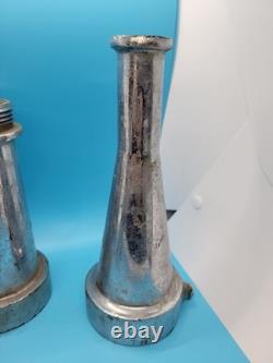 Elkhart brass Fire Smooth Bore Nozzle Stacked Tips 1.75, 1.50, 1-3/8 + Longer