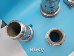 Elkhart brass Fire Smooth Bore Nozzle Stacked Tips 1.75, 1.50, 1-3/8 + Longer