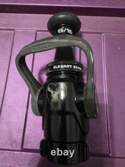 Elkhart smoothbore fire nozzle 1.5 with 187XD 15/16 tip 185gpm@50psi