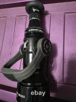 Elkhart smoothbore fire nozzle 2.5 with 187XD 1 3/16 tip 300gpm@50psi