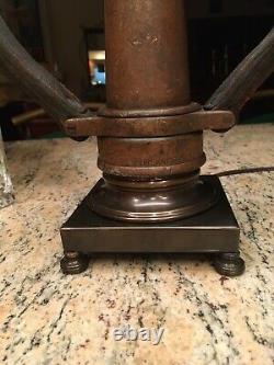 EureKa Fire Hose Mfg. 21/2 In. Vintage Fire Nozzle Custom Lamp 31 H X 12 W