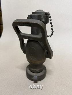 FAST SHIP VINTAGE Akron 4AN Navy SOLID BRASS Fire Nozzle 1.5 NH NST 52 GPM