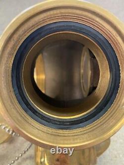 FDC Fire double clapper polished brass Standpipe Angled Great Condition
