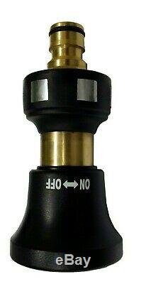 FIRE FIGHTING BLACK HOSE 20mm 3/4 x 36m COIL FITTED BRASS NOZZLE BONUS LEVER GUN