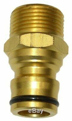 FIRE FIGHTING BLACK HOSE 20mm 3/4 x 36m COIL FITTED BRASS NOZZLE BONUS LEVER GUN