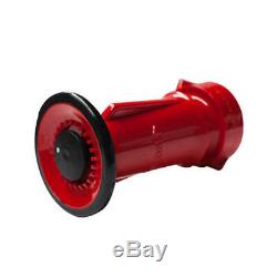 FIRE FIGHTING CANVAS LAY FLAT HOSE 25mm 1 x 20m NYLON POWERJET NOZZLE FITTED