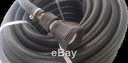 FIRE FIGHTING HOSE REEL KIT BRASS FITTED NOZZLE BLACK 25mm 1 x 30m SAFETY UV