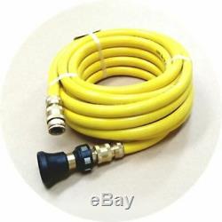 FIRE FIGHTING REEL YELLOW HOSE 20mm 3/4 x 36m COIL FITTED BRASS NOZZLE SAFETY