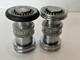 Fm Fire Hose Water Nozzle Attachment Lot Of 2 Chrome Metal Firefighter Vintage