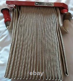 F-M Fireman Hose Rack 1 1/2 ID x 100 nozzle brass POWHATAN USA brand new FIRE