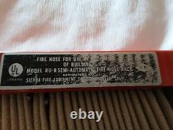 F-M Fireman Hose Rack 1 1/2 ID x 100 nozzle brass POWHATAN USA brand new FIRE