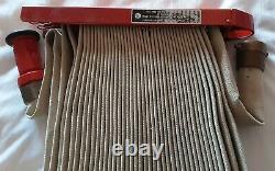 F-M Fireman Hose Rack 1 1/2 ID x 100 nozzle brass POWHATAN USA brand new FIRE