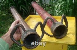 Fire Deaprtment Large Antique Fire Hose Nozzle Collection Firefighting Rescue