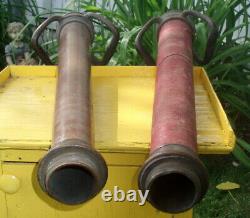 Fire Deaprtment Large Antique Fire Hose Nozzle Collection Firefighting Rescue