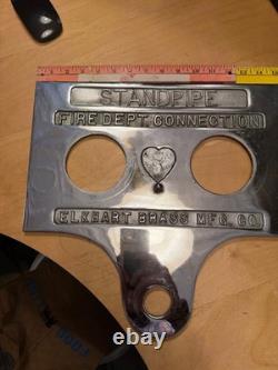 Fire Dept. Connection Standpipe Elkhart Brass Mfg. Co. 12 lb 15x15 Very Shiny