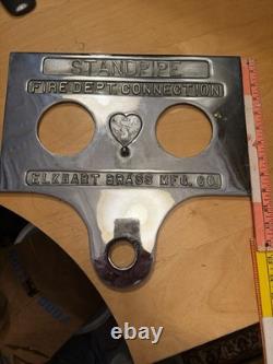 Fire Dept. Connection Standpipe Elkhart Brass Mfg. Co. 12 lb 15x15 Very Shiny