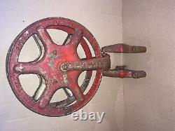 Fire Dept Hose Reel Cast Iron Cliff & Guibert Pat'd. March 13, 1900