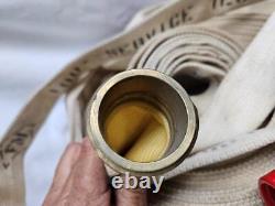 Fire Hose 100 ft Hose Length 1-1/2 NST Single Jacket Type with Nozzle