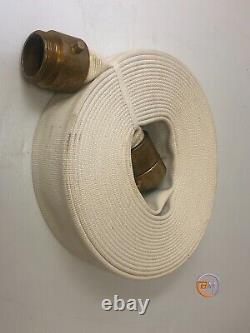 Fire Hose 2-1/2 X 100' with 2-1/2 NH-S BRASS MXF 250 PSI DOUBLE JACKED