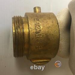 Fire Hose 2-1/2 X 100' with 2-1/2 NH-S BRASS MXF 250 PSI DOUBLE JACKED