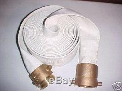 Fire Hose 2-1/2 X 100' with Brass Couplings