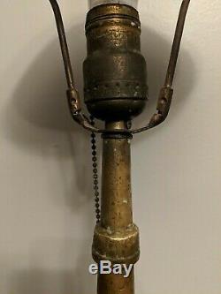 Fire Hose Antique Brass Nozzle Steam Punk Table Lamp Copper Brass 22