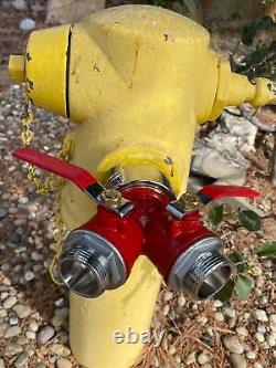 Fire Hose Hydrant Splitter from 2.5 reduces to 1.5 NH Thread hoses