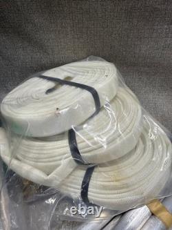 Fire Hose Kit with 50-Foot Hose, Aluminum Nozzles, and Brass Adapters