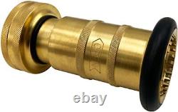 Fire Hose Nozzle Brass Fire Equipment Spray Jet Fog (1.5 NH/NST)