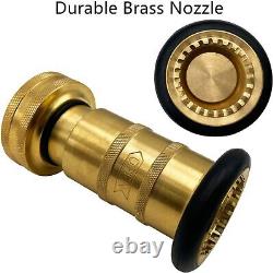 Fire Hose Nozzle Brass Fire Equipment Spray Jet Fog (1.5 NH/NST)