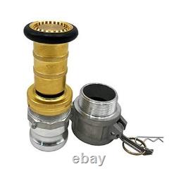 Fire Hose Nozzle NPSH/NPT Thermoplastic Fire Equipment Spray 2 Inch Brass set
