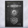 Fire Hose Nozzle Patent Wall Art Poster, Canvas Or Framed Firehouse Decor