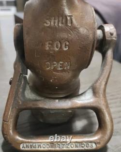 Fire Hose Nozzle Water Fog USN solid brass 1/1/2 complete