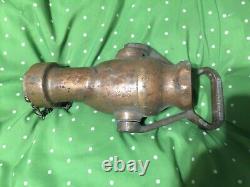 Fire Hose Nozzle Water Fog USN solid brass 1/1/2 complete