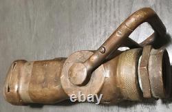 Fire Hose Nozzle Water Fog USN solid brass 1/1/2 complete