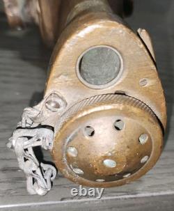 Fire Hose Nozzle Water Fog USN solid brass 1/1/2 complete
