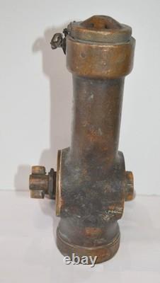 Fire Hose Nozzle, item T 972, solid brass fire hose nozzle, WW2 era, 1940's, Fog