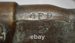 Fire Hose Nozzle, item T 972, solid brass fire hose nozzle, WW2 era, 1940's, Fog