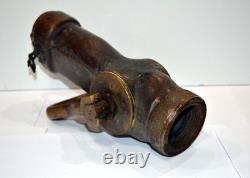 Fire Hose Nozzle, item T 972, solid brass fire hose nozzle, WW2 era, 1940's, Fog
