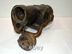 Fire Hose Nozzle, item T 972, solid brass fire hose nozzle, WW2 era, 1940's, Fog