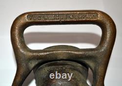 Fire Hose Nozzle, item T 972, solid brass fire hose nozzle, WW2 era, 1940's, Fog