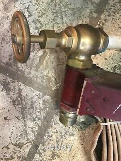 Fire Hose Royal Hose Rack Brass Nozzle