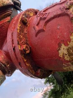 Fire Hydrant Eddy Valve Co. Two Piece 5 V. O. 72 Depth Short Upper Ornate Star