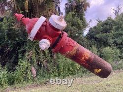 Fire Hydrant Eddy Valve Co. Two Piece 5 V. O. 72 Depth Short Upper Ornate Star