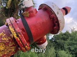 Fire Hydrant Eddy Valve Co. Two Piece 5 V. O. 72 Depth Short Upper Ornate Star