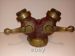 Fire Hydrant Hose Water Thief Wye by Akron Brass Wooster, Ohio solid brass