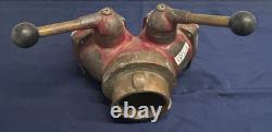 Fire Hydrant splitter Hose Water Thief Wye Akron Wooster, Ohio solid brass CAZ