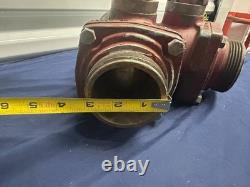 Fire Hydrant splitter Hose Water Thief Wye Akron Wooster, Ohio solid brass CAZ
