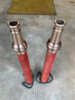 Fire Nozles 30 inches tall Brass & Copper W. D. Allen Mfg $200.00 Dollars